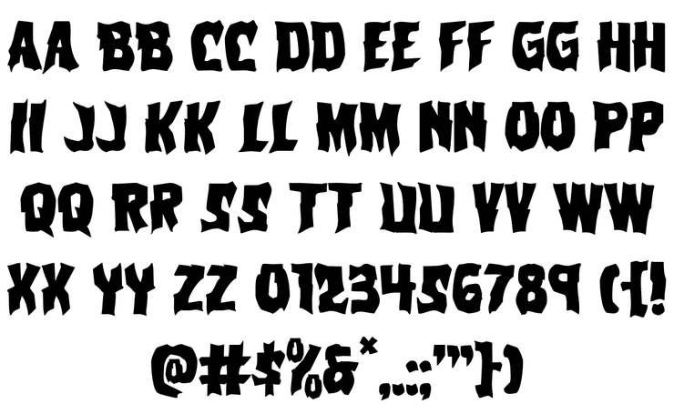 Vorvolaka字体 4
