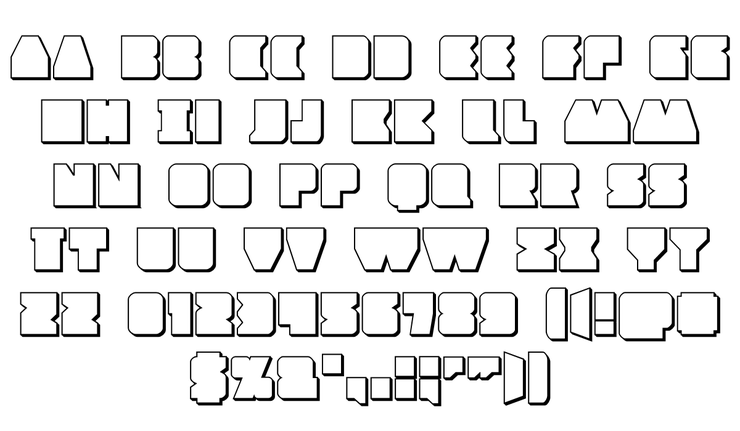 Contour of Duty字体 1