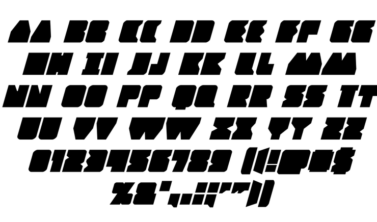 Contour of Duty字体 4