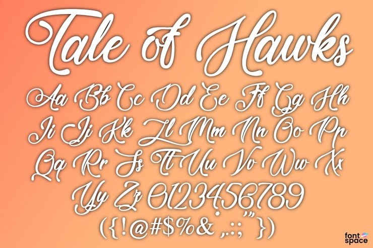Tale of Hawks字体 1