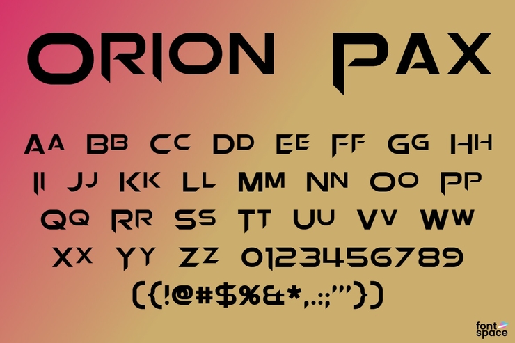 Orion Pax字体 1