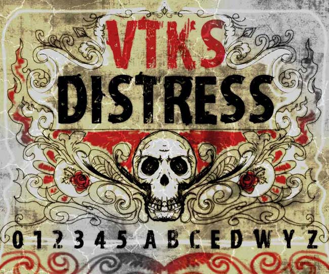 vtks distress字体 1