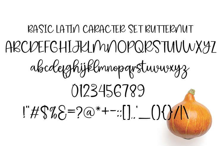 Butternut字体 4