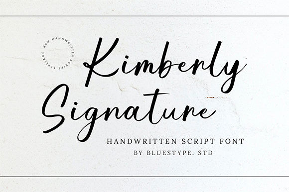 Kimberly Signature字体 2