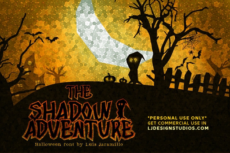 The Shadow Adventure字体 3