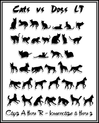 Cats vs Dogs LT字体 1