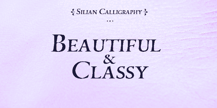 Silian Calligraphy字体 4