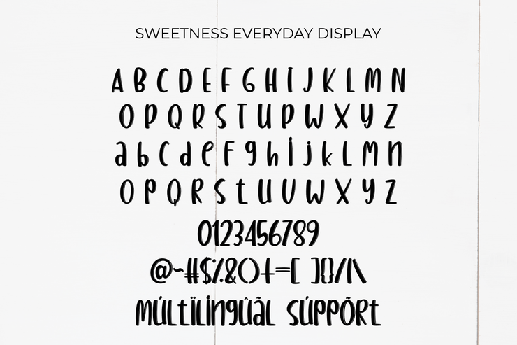 Sweetness Everyday Script字体 5