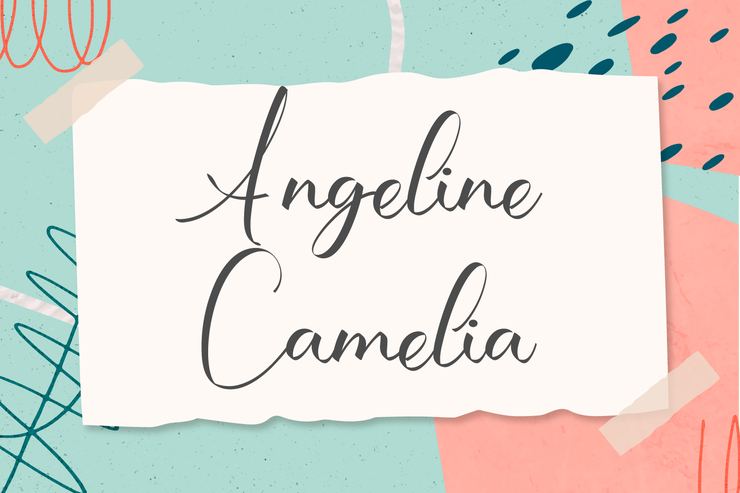 Angeline Camelia字体 3