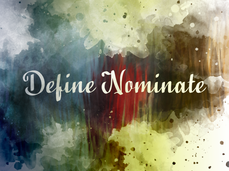d Define Nominate字体 1
