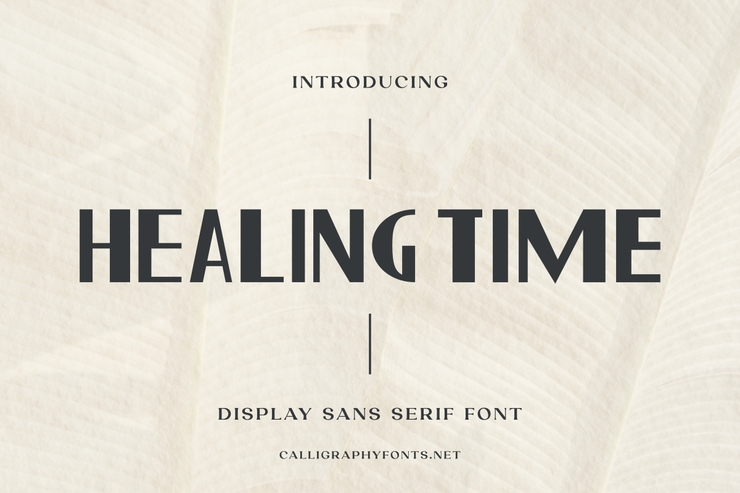 Healing Time字体 7