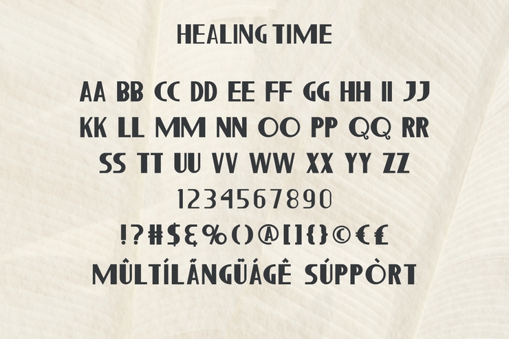 Healing Time字体 8