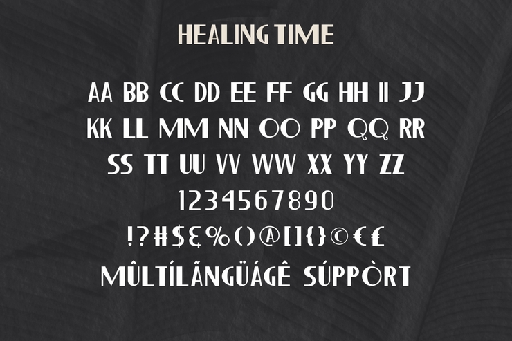 Healing Time字体 9