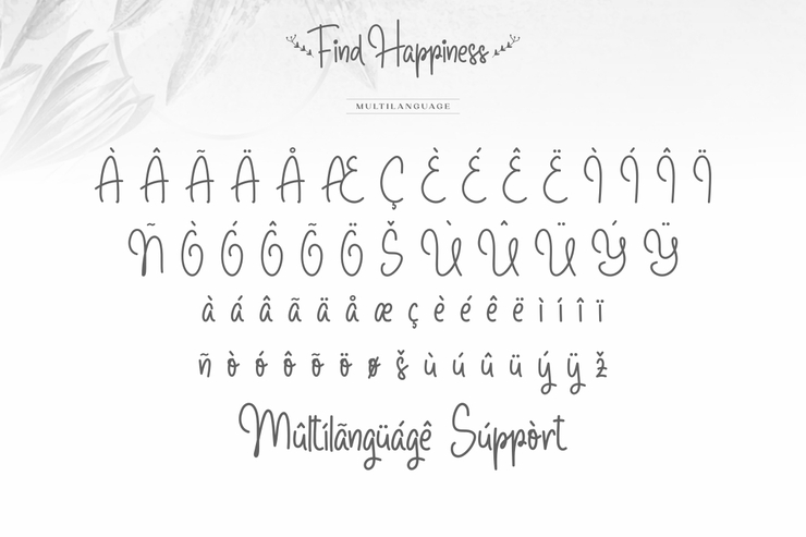 Find Happines字体 1