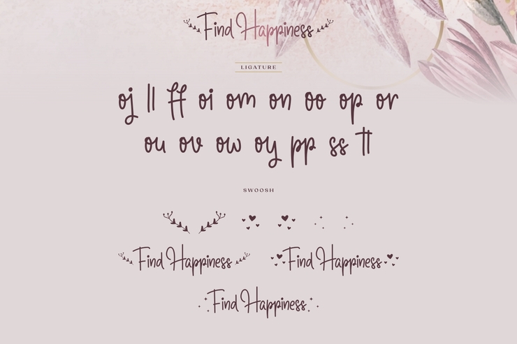 Find Happines字体 3