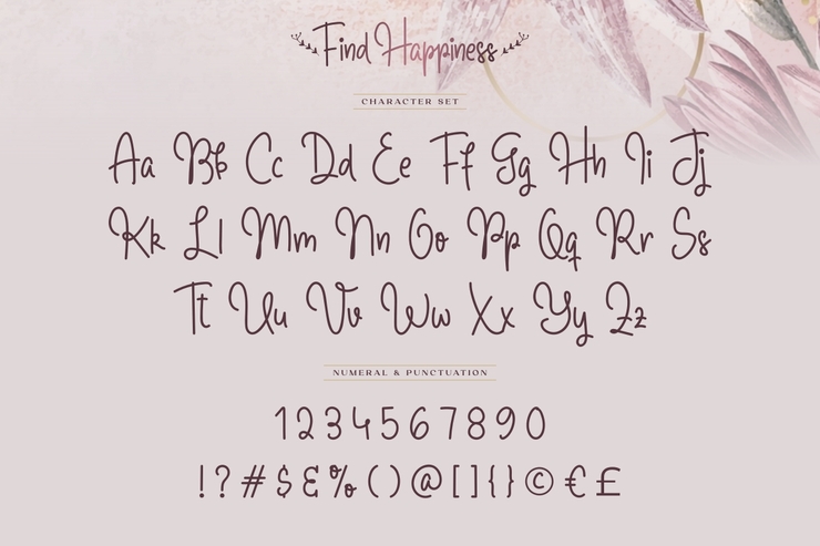 Find Happines字体 8
