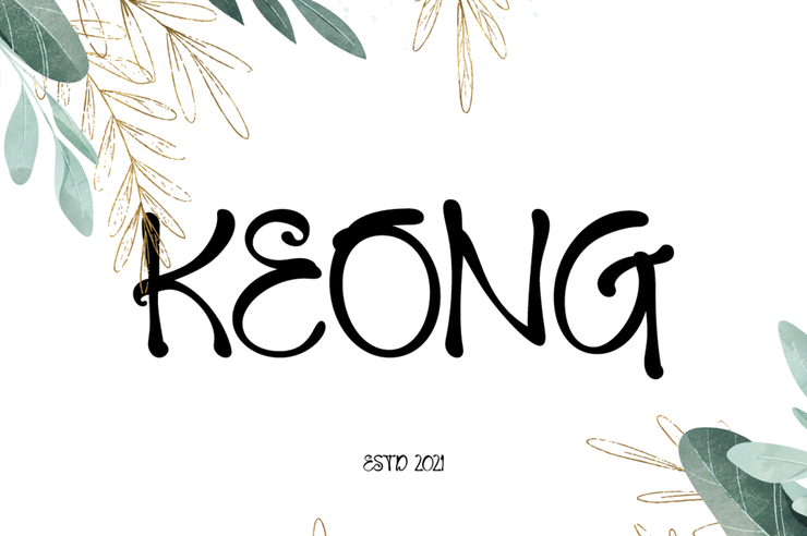 Keong字体 5