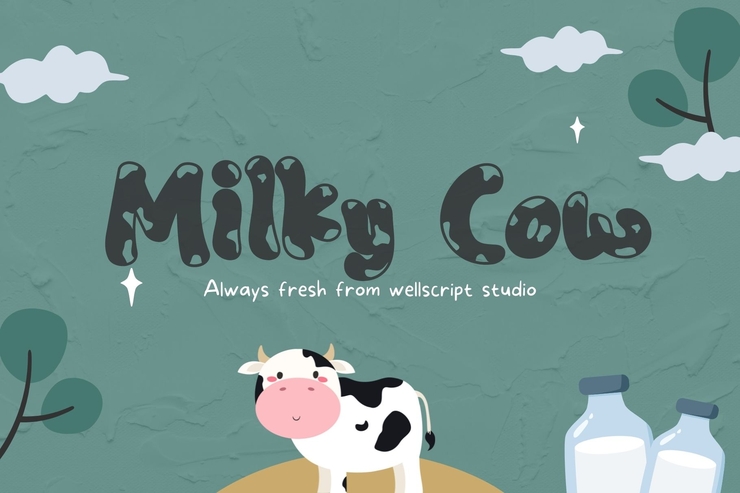 Milky Cow字体 2