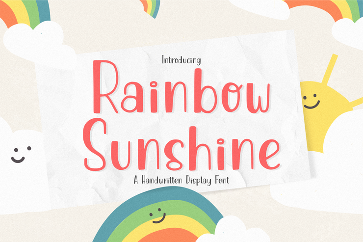 Rainbow Sunshine字体 5