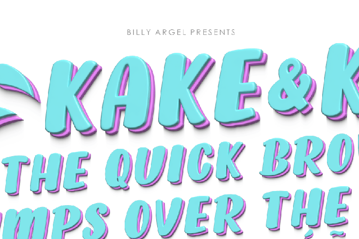KAKE & KAKE ITALIC字体 2