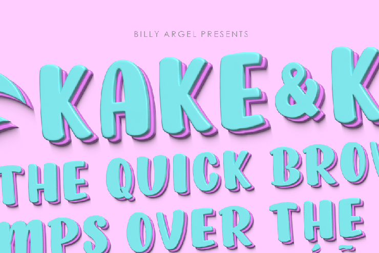 KAKE & KAKE ITALIC字体 3