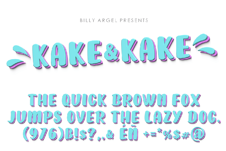 KAKE & KAKE ITALIC字体 4