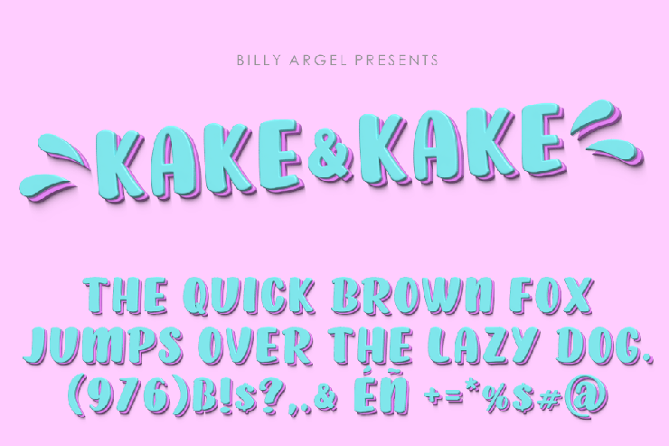 KAKE & KAKE ITALIC字体 5