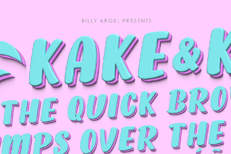 KAKE & KAKE ITALIC字体 6