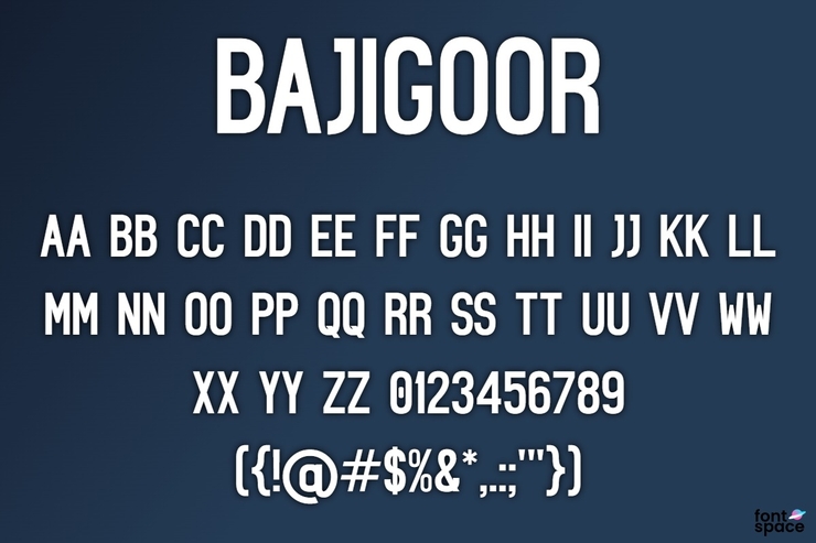Bajigoor字体 1