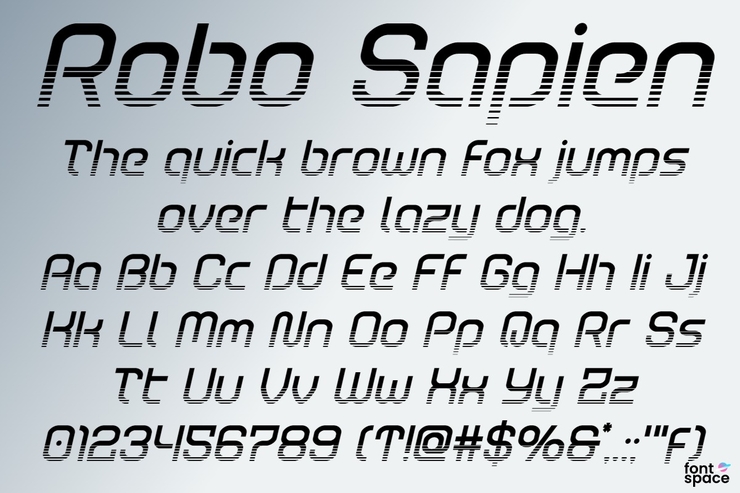 Robo Sapien字体 1
