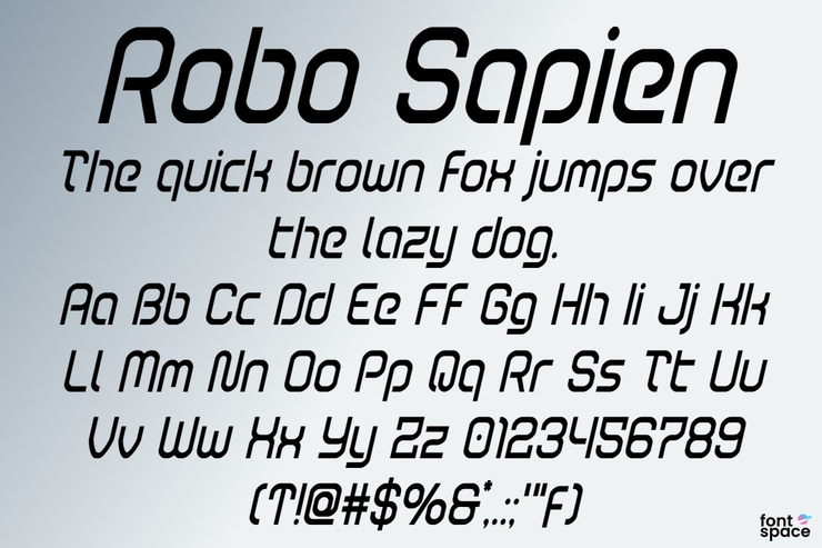 Robo Sapien字体 9