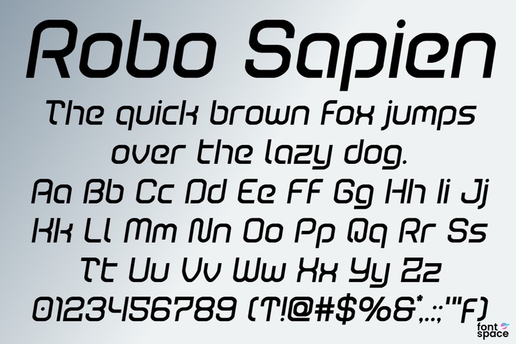 Robo Sapien字体 10
