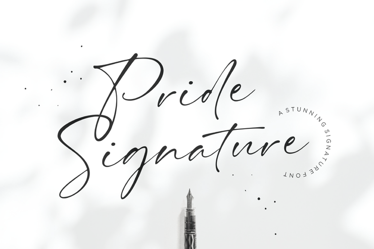 Pride Signature字体 6