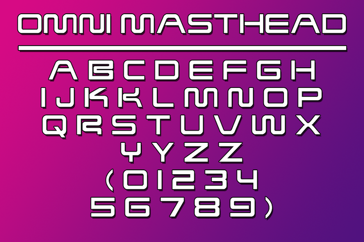 OMNI MASTHEAD字体 1
