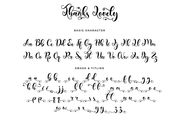 Thanks Lovely字体 9