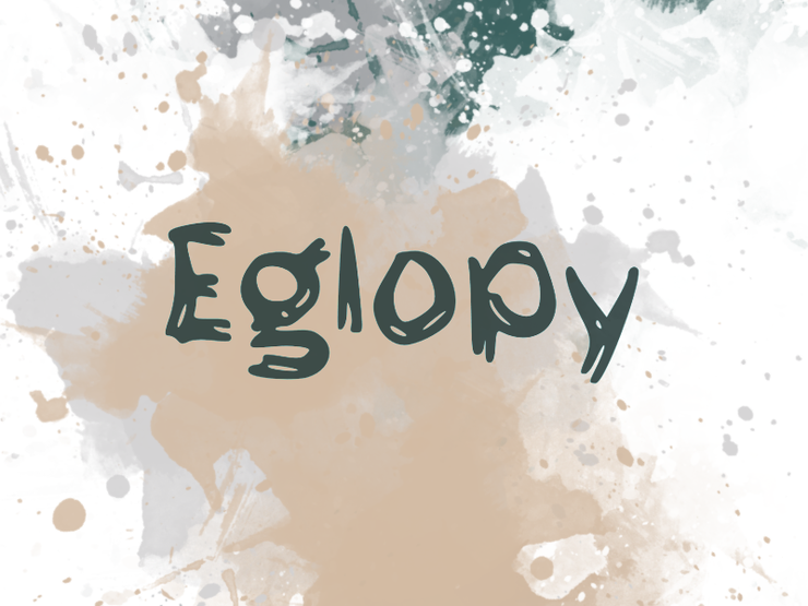 e Eglopy字体 1