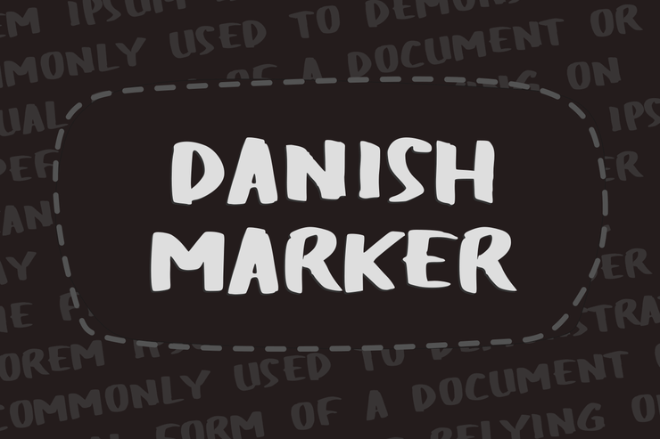 Danish Marker字体 2