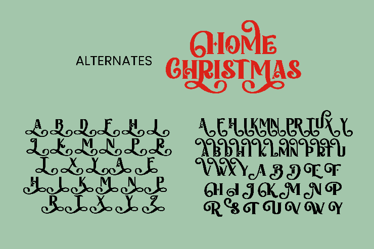 Home Christmas字体 4