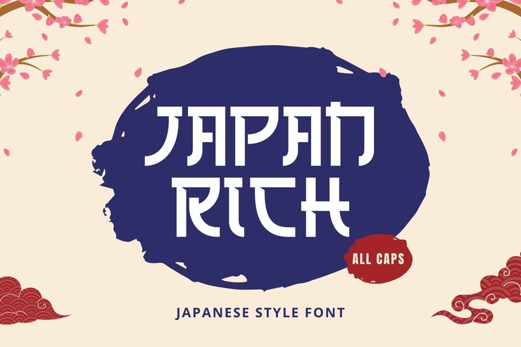 Japan Rich字体 4