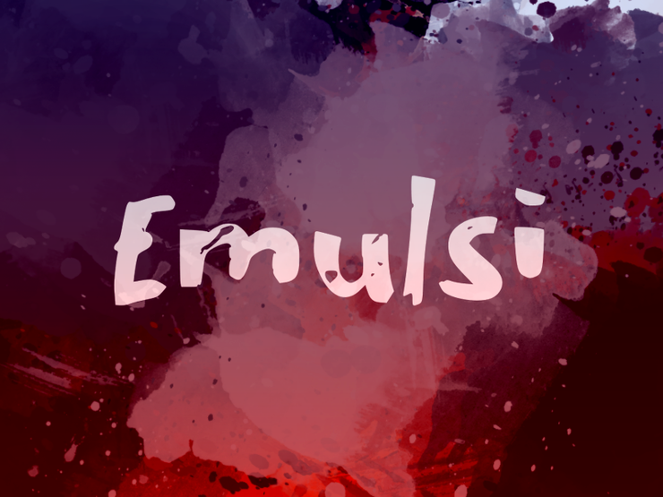 e Emulsi字体 1