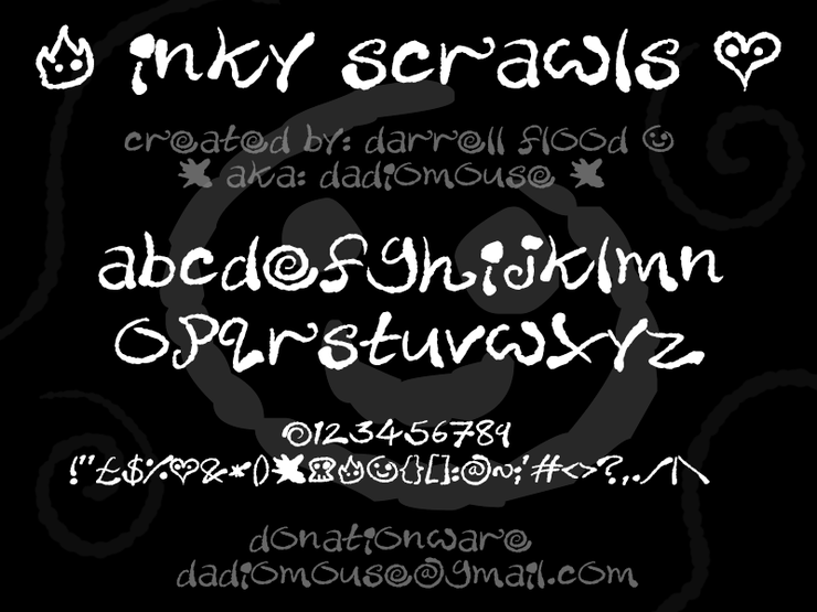Inky Scrawls字体 1