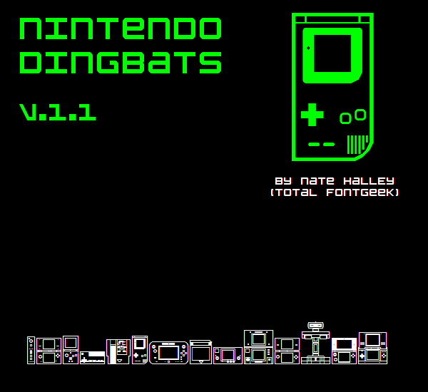 Nintendo Dingbats NBP字体 1