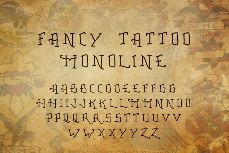 Fancy Tattoo Script字体 2