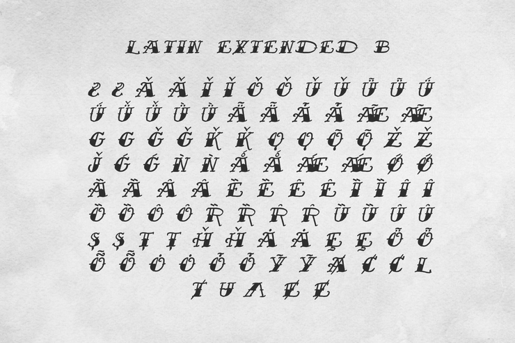 Sailor's Fat Tattoo Script字体 5