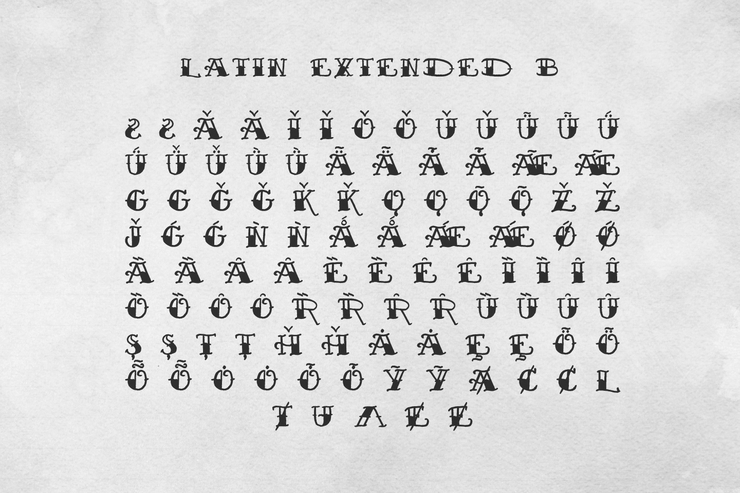 Sailor's Fat Tattoo Script字体 8