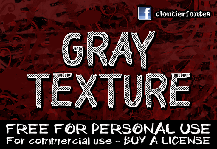CF Gray Texture字体 1