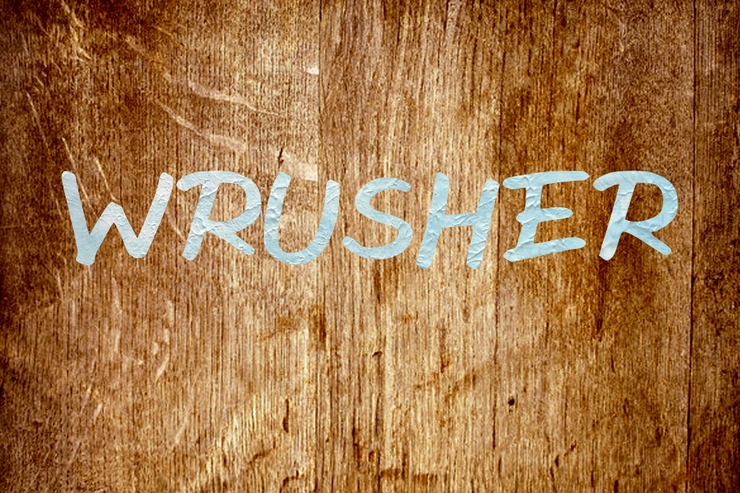 Wrusher字体 1