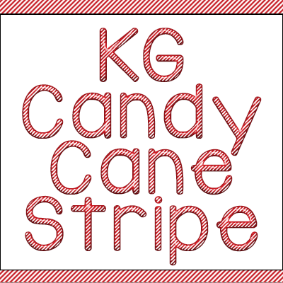 KG Candy Cane Stripe字体 1