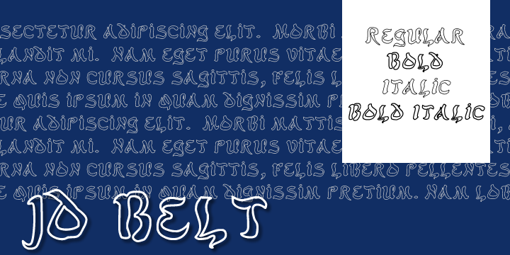JD Belt字体 1