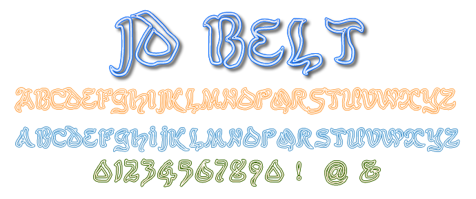 JD Belt字体 3